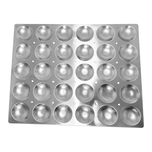 Stainless Steel 2/1 Idli Tray for Combi Oven, 30 Idlis, 3.5" Diameter, 25.6" x 20.8", SS 304